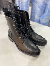 Load image into Gallery viewer, Zara studded tongue leather boots NWT 6