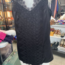 Load image into Gallery viewer, Elie Tahari silk lace trimmed top L