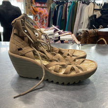 Load image into Gallery viewer, Fly London lace up wedge sandals 37