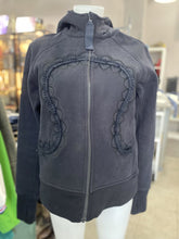 Load image into Gallery viewer, Lululemon ribbon trim zip up scuba 12