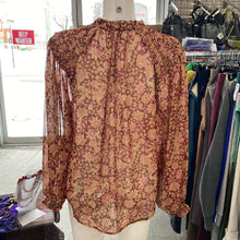 Load image into Gallery viewer, Joie floral sheer top M