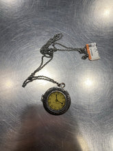 Load image into Gallery viewer, Long chain w faux clock locket