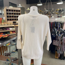 Load image into Gallery viewer, Massimo Dutti cold shoulder light knit shimmery top NWT M