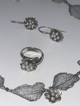 Load image into Gallery viewer, Handmade in Greece .925 necklace/earrings/ring (size8) set