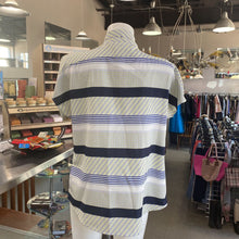 Load image into Gallery viewer, Banana Republic multi print tie neck top M