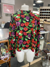 Load image into Gallery viewer, Zara floral puffy sleeve top S