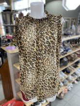 Load image into Gallery viewer, Belle Vere sheer animal print top L