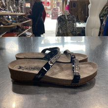 Load image into Gallery viewer, Mephisto crystal/patent straps sandals 38