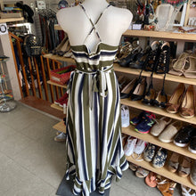 Load image into Gallery viewer, Woven Pink striped maxi dress NWT M