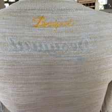 Load image into Gallery viewer, Desigual metallic fibre sequin print light knit sweater S