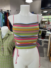 Load image into Gallery viewer, Princess Polly Sutton striped lace up knit top NWT 4