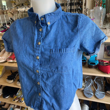 Load image into Gallery viewer, Brandy Melville semi-crop denim top S