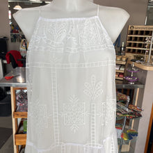 Load image into Gallery viewer, Zara embroidered mesh overlay maxi dress NWT L
