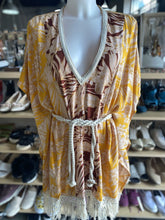 Load image into Gallery viewer, Violet Sky rope tie top/cover up NWT S