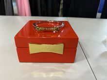 Load image into Gallery viewer, Kate Spade gold bow bangle in box
