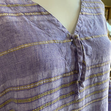 Load image into Gallery viewer, Flax Striped tunic dress L