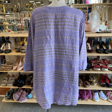 Load image into Gallery viewer, Flax Striped tunic dress L