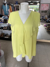 Load image into Gallery viewer, H Halston ruffle detail flowy top NWT L