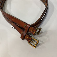 Load image into Gallery viewer, Lauren Ralph Lauren double buckle leather belt M
