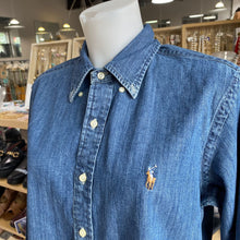 Load image into Gallery viewer, Ralph Lauren denim button up top M