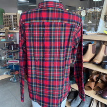 Load image into Gallery viewer, LL Bean plaid flannel button up M