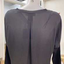 Load image into Gallery viewer, Melanie Lyne ribbed sleeves sheer top NWT 4