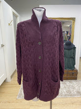 Load image into Gallery viewer, Lands End thick cable knit sweater XL