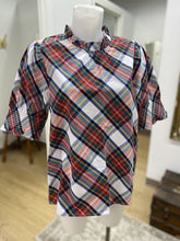 Load image into Gallery viewer, J Crew plaid top NWT M