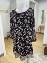 Load image into Gallery viewer, Dex floral mesh overlay dress L
