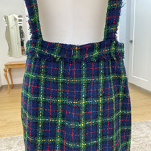 Load image into Gallery viewer, Zara tweed skirt w suspenders L