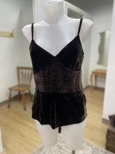 Load image into Gallery viewer, Banana Republic velour tank top 2 NWT