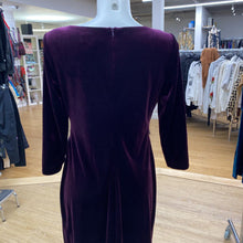 Load image into Gallery viewer, Laura satin trim velour dress 10P