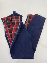 Load image into Gallery viewer, Desigual front plaid jeans 28