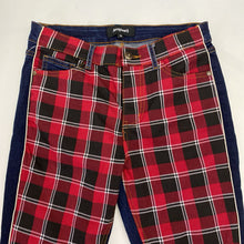 Load image into Gallery viewer, Desigual front plaid jeans 28