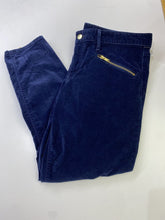 Load image into Gallery viewer, Gap zipper detail velvet skinny pants 33