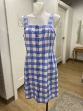 Load image into Gallery viewer, J Crew (outlet) gingham linen/cotton dress 6