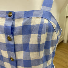 Load image into Gallery viewer, J Crew (outlet) gingham linen/cotton dress 6