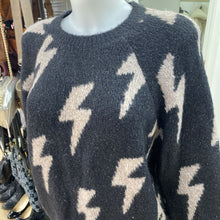 Load image into Gallery viewer, Z Supply lightning bolt print sweater M