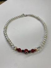 Load image into Gallery viewer, Pearly Beaded Choker (Handmade by Sara)