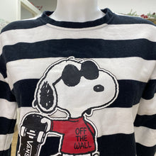 Load image into Gallery viewer, Vans x Peanuts striped crop crewneck M