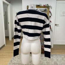Load image into Gallery viewer, Vans x Peanuts striped crop crewneck M