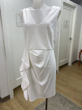 Load image into Gallery viewer, Adrianna Papell Ruffled Crepe Cocktail Dress NWT 12