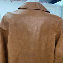 Load image into Gallery viewer, Anthropologie pleather boxy blazer XS