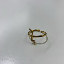 Load image into Gallery viewer, Stella & Dot blingy lightning bolt adjustable ring