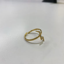 Load image into Gallery viewer, Stella & Dot blingy lightning bolt adjustable ring