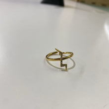 Load image into Gallery viewer, Stella & Dot blingy lightning bolt adjustable ring