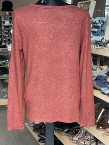 Paper crane Ruffle Top Long Sleeve M