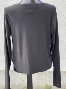 Sympli Asymmetrical Crop top Long Sleeve 12