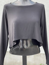 Sympli Asymmetrical Crop top Long Sleeve 12