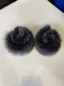 Fox fur snap cuffs